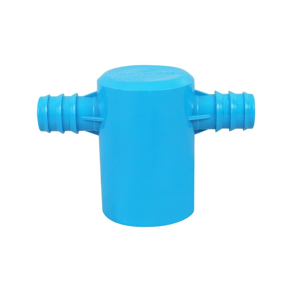 สามทางฝาครอบลดเกษตร PVC-PE TOWAI 1 1/2 นิ้ว x 25 มม. สีฟ้า