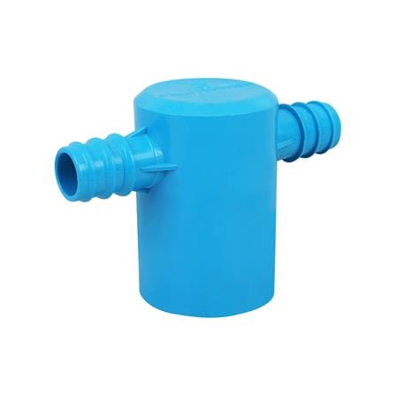 สามทางฝาครอบลดเกษตร PVC-PE TOWAI 1 1/2 นิ้ว x 25 มม. สีฟ้า
