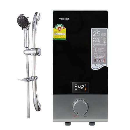 เครื่องทำน้ำอุ่น TOSHIBA DSK38ES5KB 3800 วัตต์ สีดำ_0
