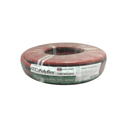 สายเชื่อมคู่ดำแดง POLYFLEX 1/4 นิ้ว x 10 ม._0