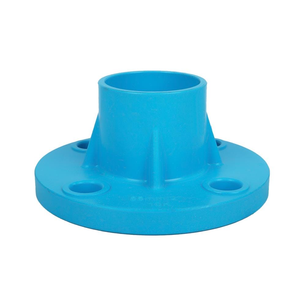 ข้อต่อตรงหน้าจาน PVC SCG 2 นิ้ว สีฟ้า