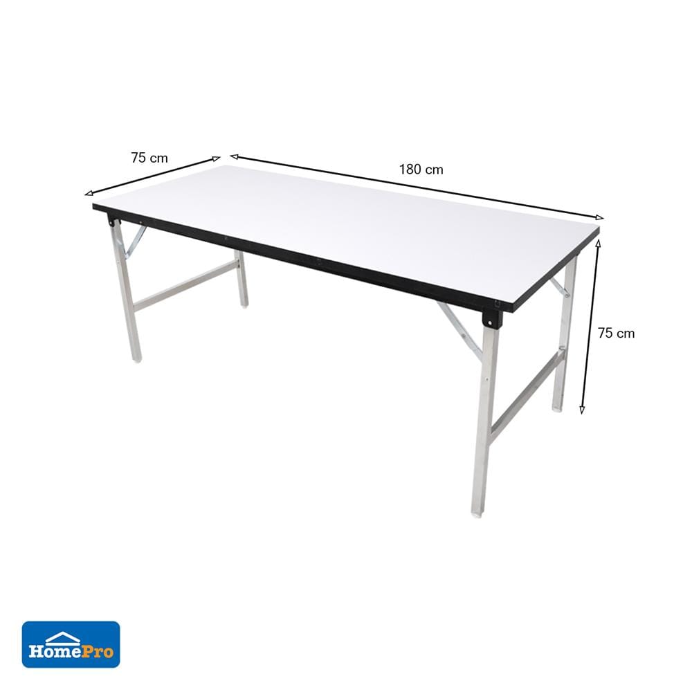 โต๊ะอเนกประสงค์เหลี่ยม ME LIVING T25 CDD T75180 75x180 ซม. สีขาว
