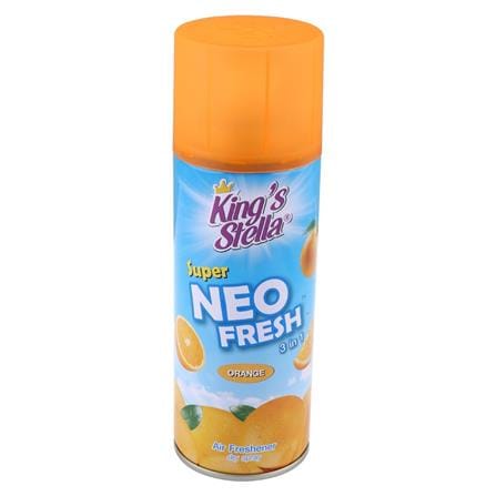 สเปรย์ปรับอากาศ KING STELLA SUPER NEO FRESH 3 IN 1 300 มล. ส้ม