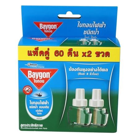 รีฟิลเครื่องไฟฟ้าไล่ยุง BAYGON 60day PINE แพ็กคู่_2