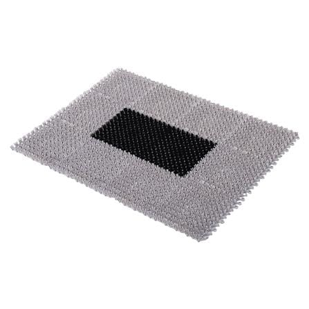 พรมเช็ดเท้าดักฝุ่น HOME LIVING STYLE GRATE 42X56 ซม. สีเทา