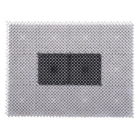 พรมเช็ดเท้าดักฝุ่น HOME LIVING STYLE GRATE 42X56 ซม. สีเทา_2