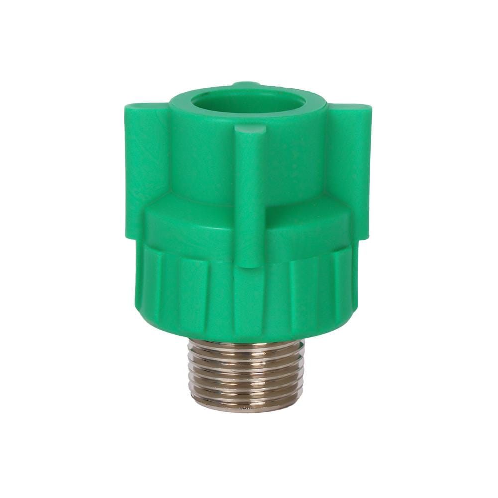 ข้อต่อตรงเกลียวนอก&nbsp;PP-R GREAN PIPE&nbsp;D20 1/2 นิ้ว