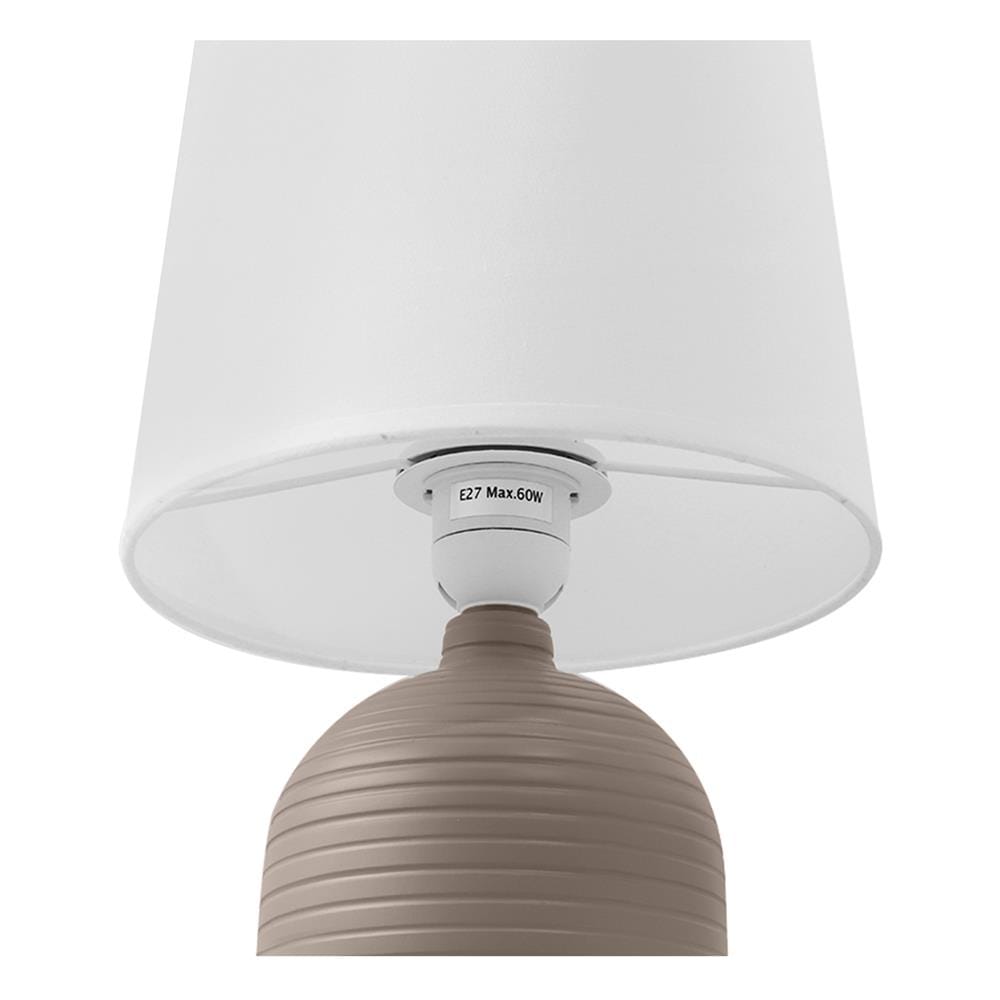 ไฟตั้งโต๊ะ CARINI CONTEMPORARY AT15291TP สีขาว/สีน้ำตาล