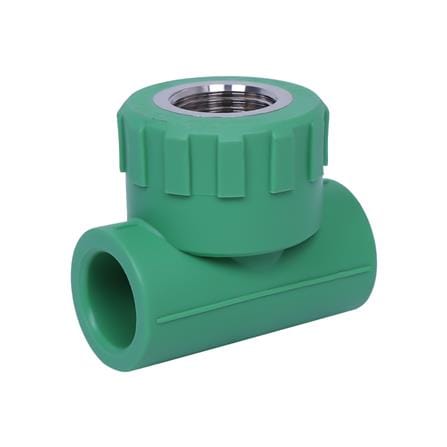 ข้อต่อท่อสามทางเกลียวใน PP-R GREAN PIPE 1/2 นิ้ว สีเขียว_0