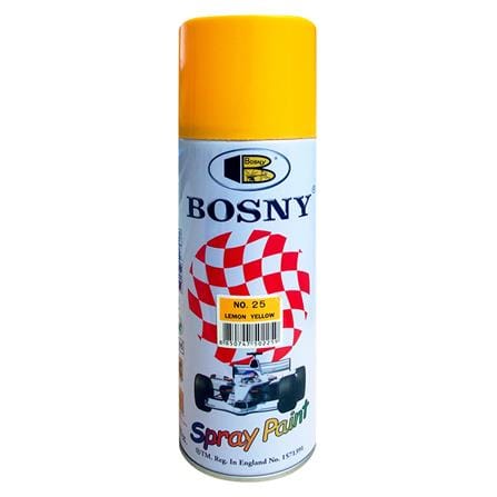 สีสเปรย์ BOSNY 25 สี LEMON YELLOW 400 ซีซี