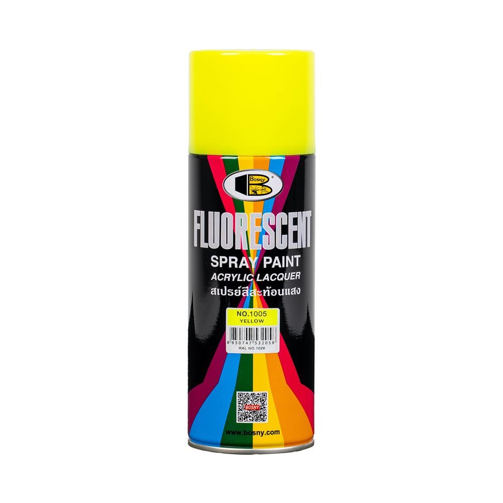สีสเปรย์ BOSNY 1005 สีเหลือง 400 ซีซี