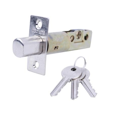 ลูกบิดประตู หัวกลม พร้อม DEADBOLT COLT LITE #58717301 ET สีสเตนเลส_3
