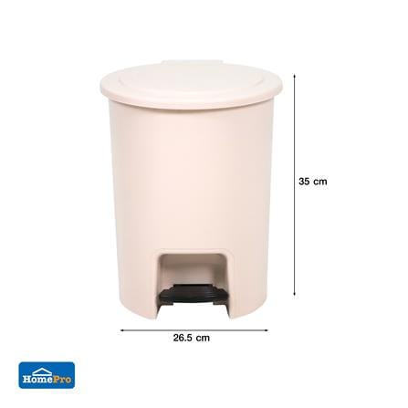ถังขยะเหยียบกลม ACCO PASTEL 542 ขนาด 12L สีเบจ_6