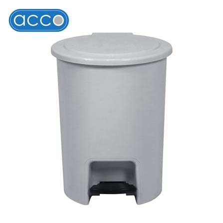 ถังขยะเหยียบกลม ACCO PASTEL 542 ขนาด 12L สีเทา_0