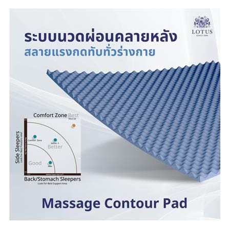 ที่นอนสปริง 3.5 ฟุต LOTUS รุ่น VIOLIN พร้อมหมอนหนุน 1 ชิ้น_7
