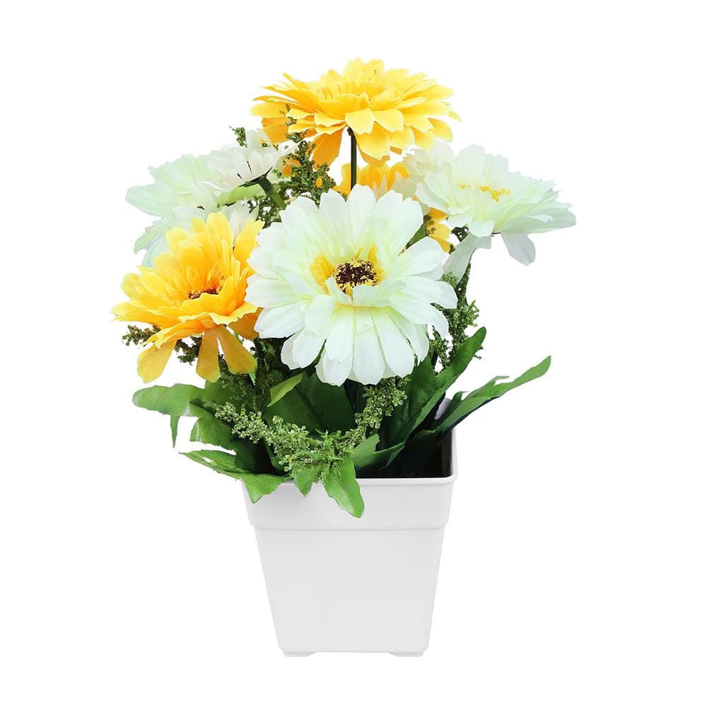 ดอกไม้ประดิษฐ์ในกระถาง ME LIVING DAISY สีเหลือง