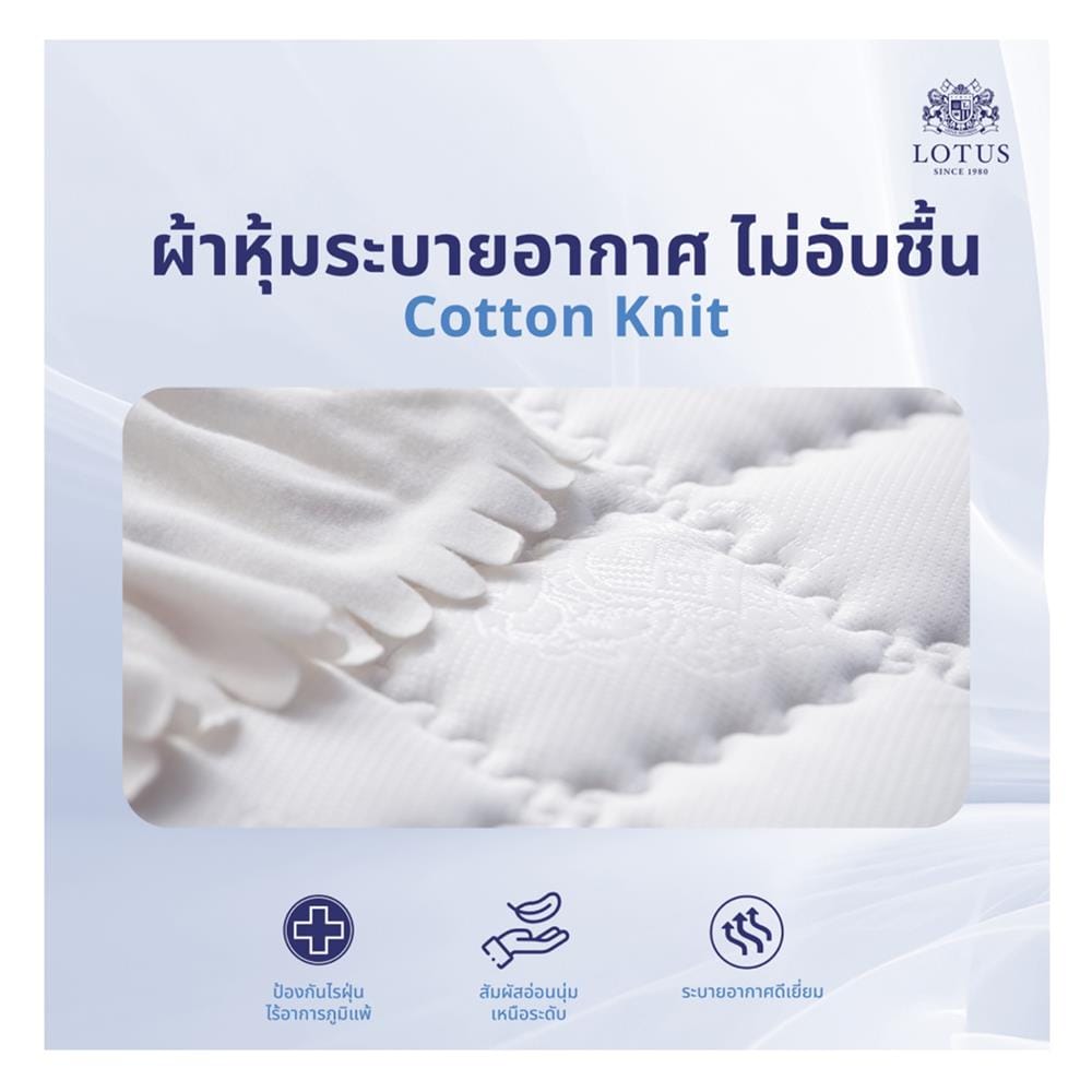 ที่นอนสปริง 5 ฟุต LOTUS รุ่น NORTHLIGHT II พร้อมหมอนหนุน 2 ชิ้น