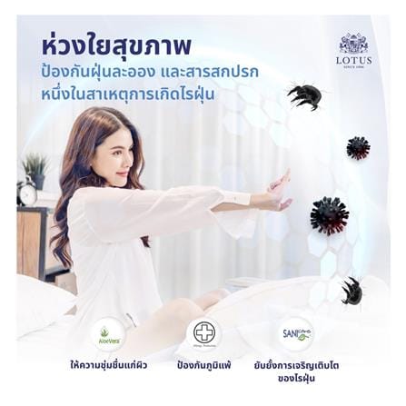 ที่นอนสปริง 5 ฟุต LOTUS รุ่น NORTHLIGHT II พร้อมหมอนหนุน 2 ชิ้น_10