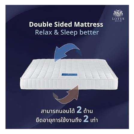 ที่นอนสปริง 6 ฟุต LOTUS รุ่น NORTHLIGHT I พร้อมหมอนหนุน 2 ชิ้น_8
