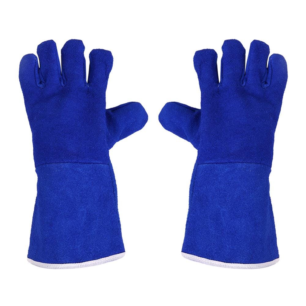 ถุงมือหนังท้องติดซับทนความร้อน PROSIRY SAFE 13 นิ้ว สีน้ำเงิน