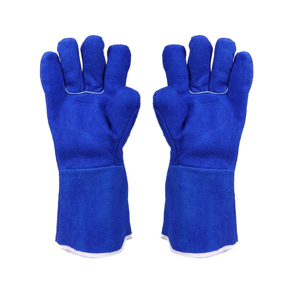 ถุงมือหนังท้องติดซับทนความร้อน PROSIRY SAFE 13 นิ้ว สีน้ำเงิน