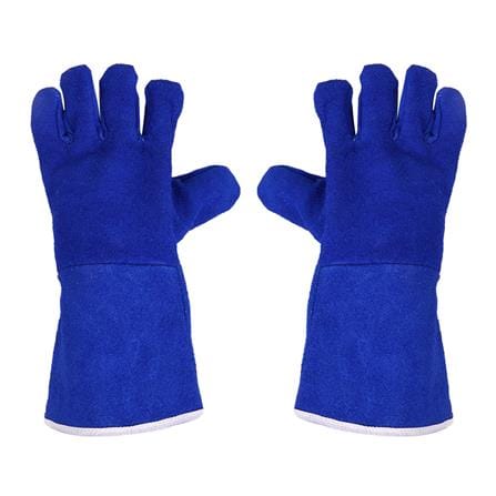 ถุงมือหนังท้องติดซับทนความร้อน PROSIRY SAFE 13 นิ้ว สีน้ำเงิน