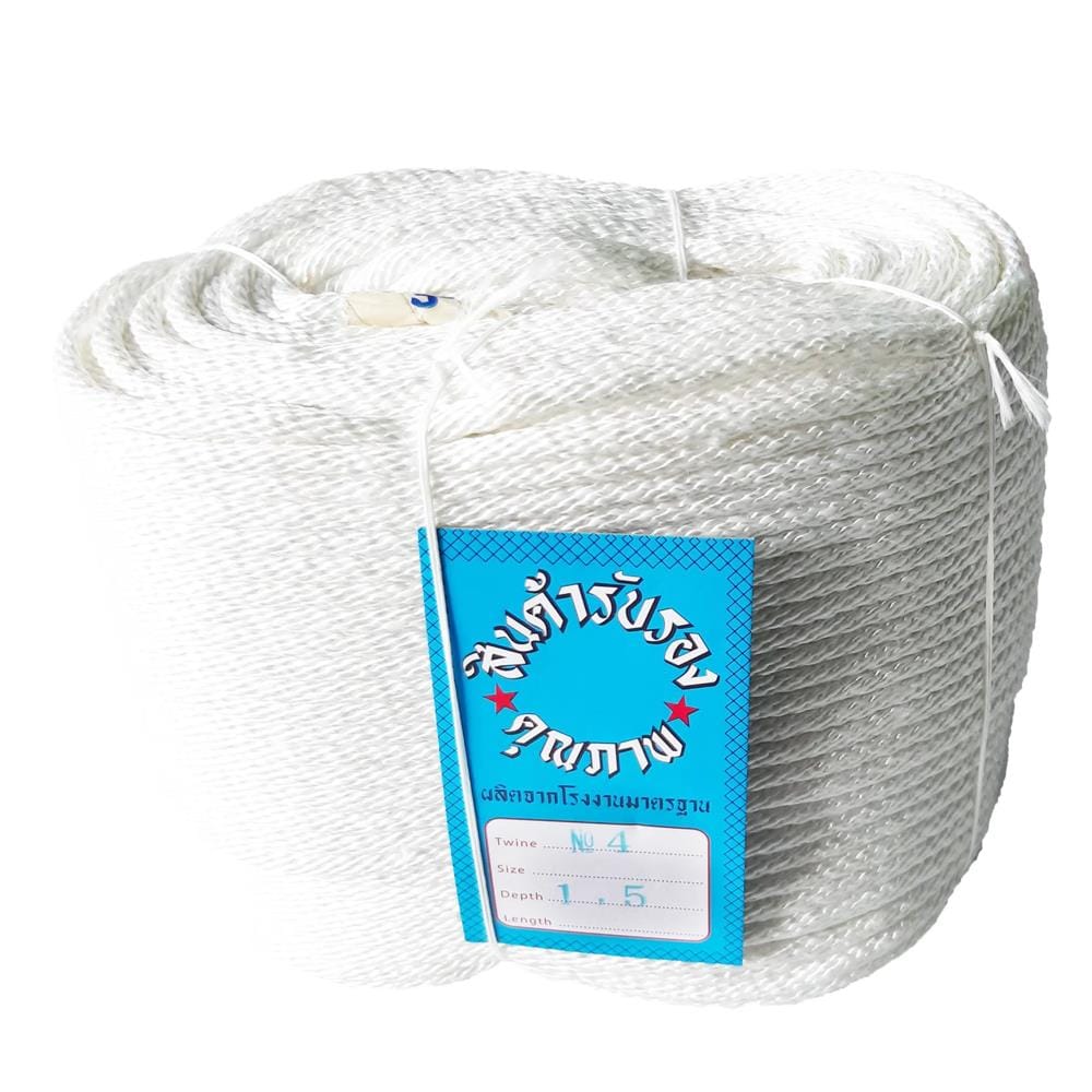 เชือกถัก PP HANKA 4 มม. 100 ม. สีขาว