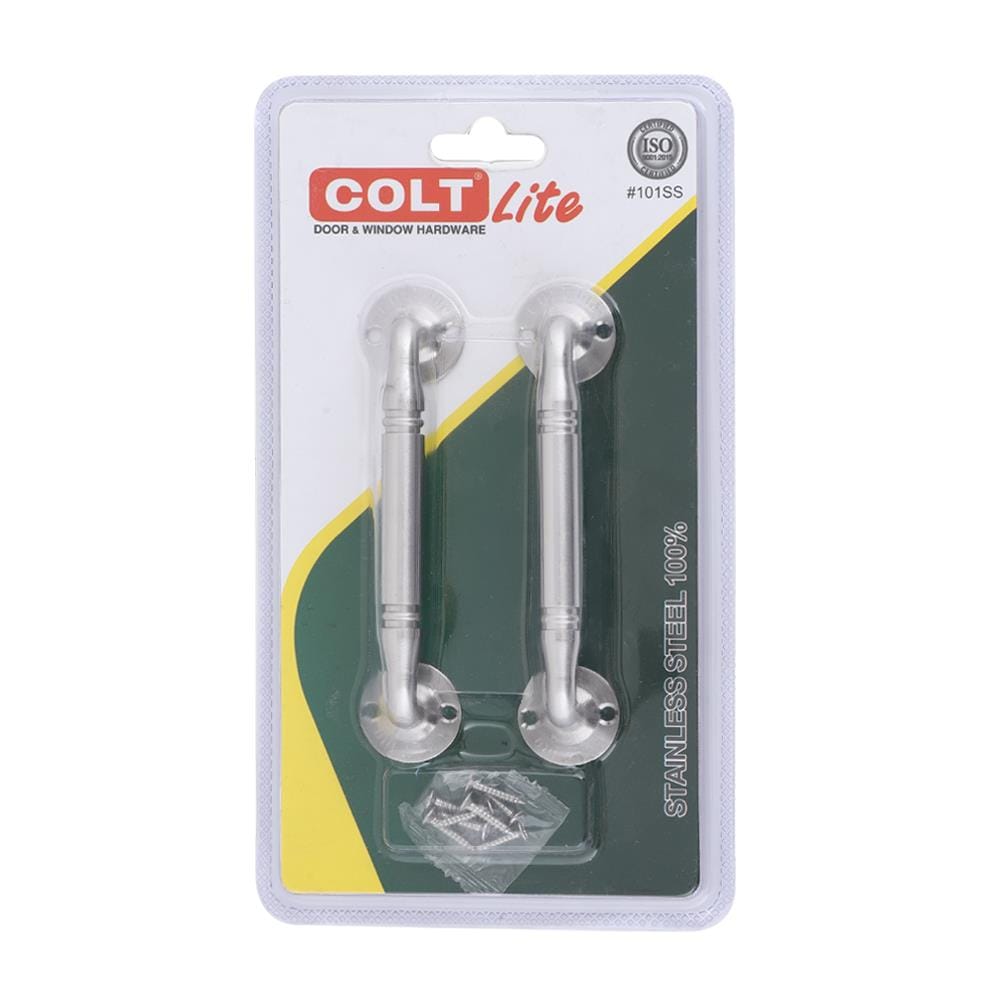 มือจับกลึง COLT LITE 101 150 มม. สีสเตนเลส แพ็ก 2 ชิ้น