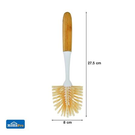 แปรงทำความสะอาดสุขภัณฑ์/ซอก ACCO BAMBOO สีครีม_4