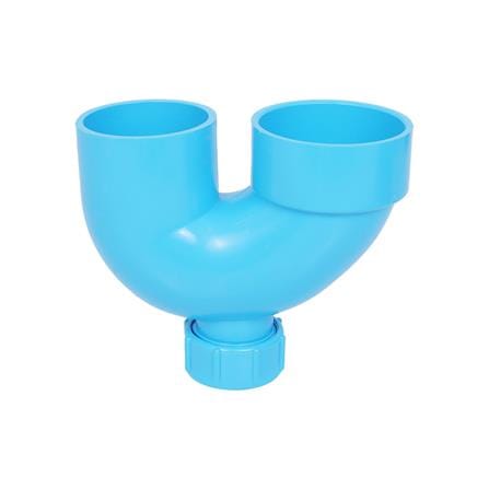 ท่อ U-TRAP PVC (มีช่องระบาย) SCG 55 2 นิ้ว สีฟ้า_0