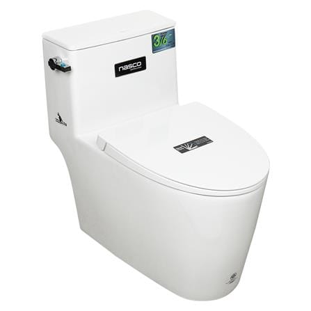 สุขภัณฑ์ 1 ชิ้น NASCO NC-8888S-WA 3/6 ลิตร สีขาว