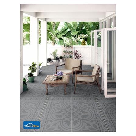 กระเบื้องพื้น 16x16 นิ้ว คริสเทลส์ เทา EXC PM 0.96M2_4