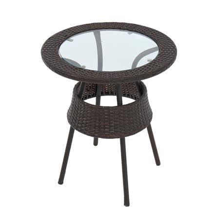 ชุดสนามหวายเทียม 2 ที่นั่ง ME LIVING RATTAN สีน้ำตาล_2