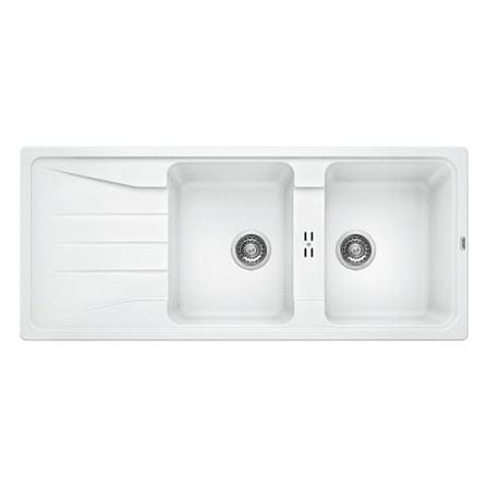 ซิงค์ฝัง 2 หลุม 1 ที่พัก BLANCO SONA 8S 495.39.526 สีขาว