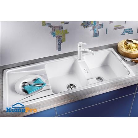 ซิงค์ฝัง 2 หลุม 1 ที่พัก BLANCO SONA 8S 495.39.526 สีขาว_1