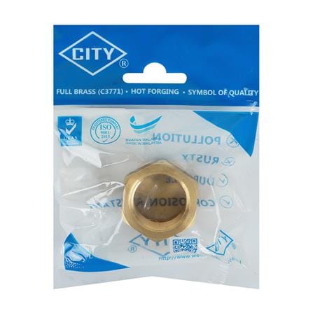 ข้อต่อเกลียวใน-นอก CITY 1x3/4 นิ้ว สีทอง_2