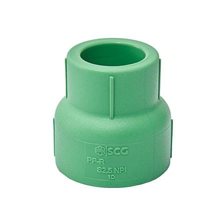 ข้อต่อตรงลด PP-R SCG 3/4X1/2 นิ้ว สีเขียว_1