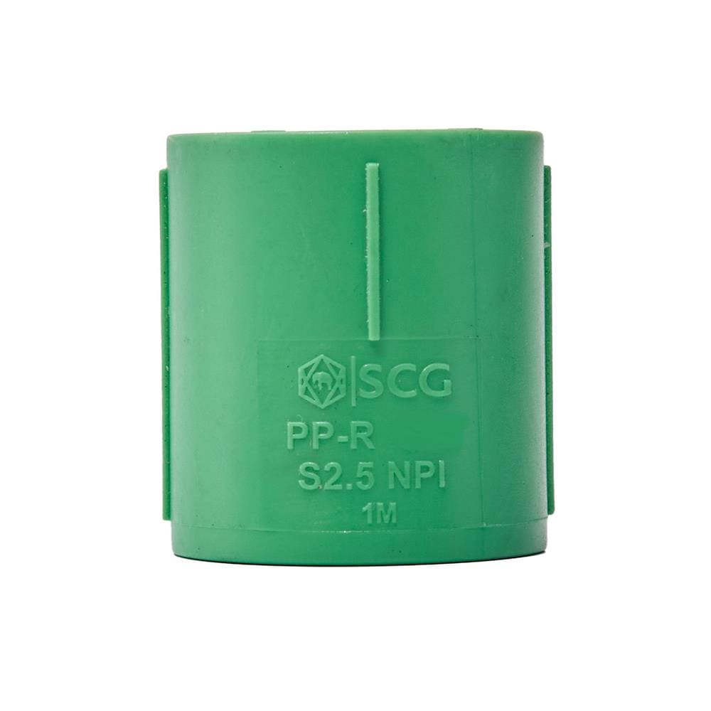 ข้อต่อตรง PP-R SCG 1/2 นิ้ว สีเขียว