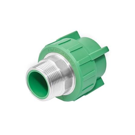ข้อต่อตรงเกลียวนอก PP-R SCG 1/2 นิ้ว สีเขียว_0