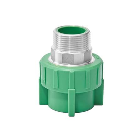 ข้อต่อตรงเกลียวนอก PP-R SCG 1/2 นิ้ว สีเขียว_1