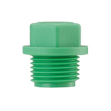 ปลั๊กอุดเกลียว PP-R SCG 1/2 นิ้ว สีเขียว_1