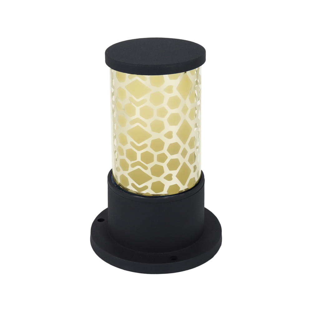 ไฟหัวเสา CARINI BO-F5302AS อะลูมิเนียม/แก้ว MODERN สีดำ