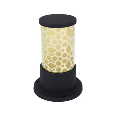 ไฟหัวเสา CARINI BO-F5302AS อะลูมิเนียม/แก้ว MODERN สีดำ_2