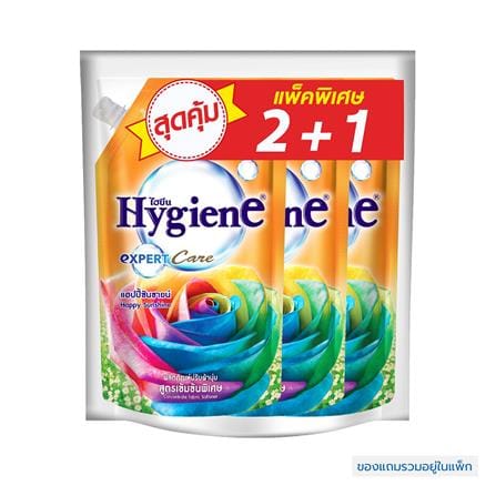 รีฟิลน้ำยาปรับผ้านุ่ม HYGIENE 480 มล. แฮปปี้ซันชาย...
