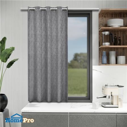 ผ้าม่าน EYELET HOME LIVING STYLE RIGO UV 140X160 ซม. สีเทา_4