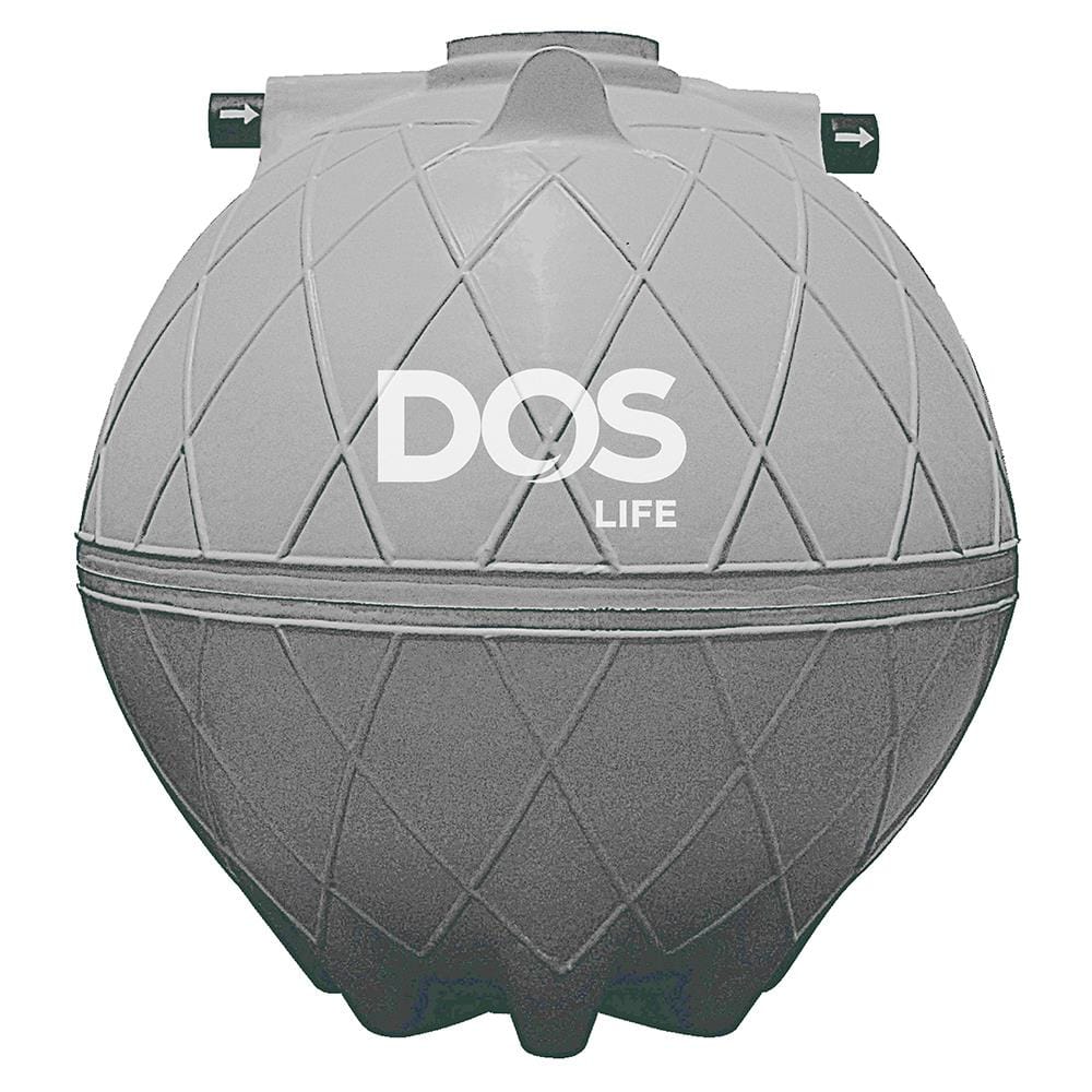 ถังบำบัดน้ำเสีย DOS COMPACT 6000 ลิตร สีเทา