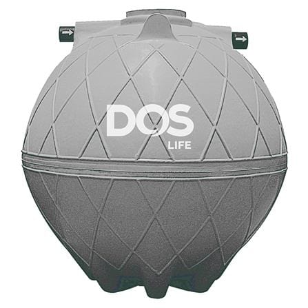 ถังบำบัดน้ำเสีย DOS COMPACT 4000 ลิตร สีเทา_0