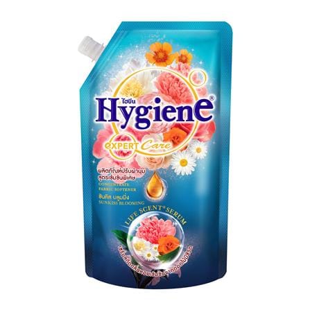 รีฟิลน้ำยาปรับผ้านุ่ม HYGIENE 480 มล. ซันคิสบลูมมิ่ง 2แถม1_1