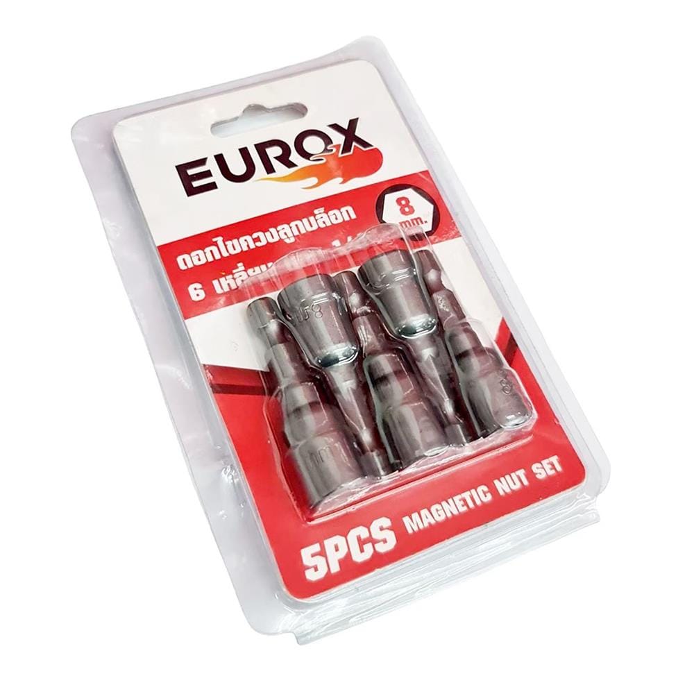 ดอกไขควงลูกบล็อก EUROX 8 มม. (แพ็ก 5 ชิ้น)