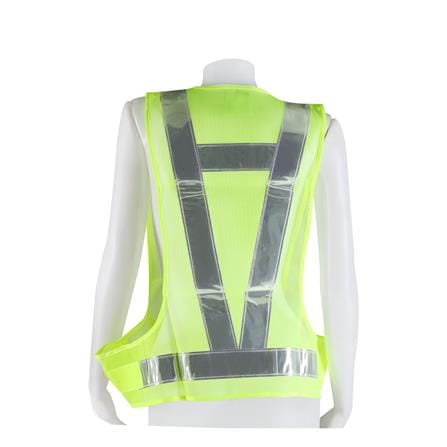 เสื้อจราจรสะท้อนแสงทรงวี YAMADA 5559V สีเขียว_1